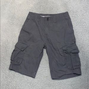 Gray cargo shorts
